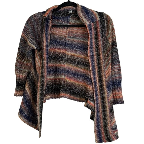 BKE Colorful Open Knit Sweater Cardigan Women’s S Western Artsy Comfy Casual - Picture 1 of 10